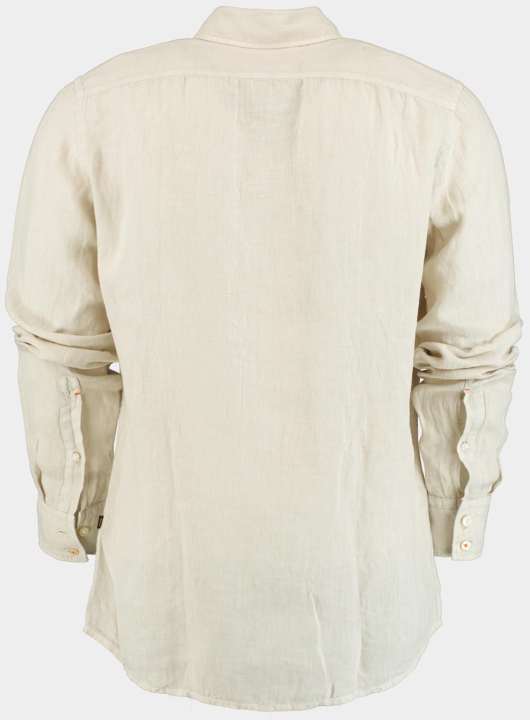 BOSS Orange Casual hemd lange mouw Beige Relegant_6_M 10267858 01 50537381/271