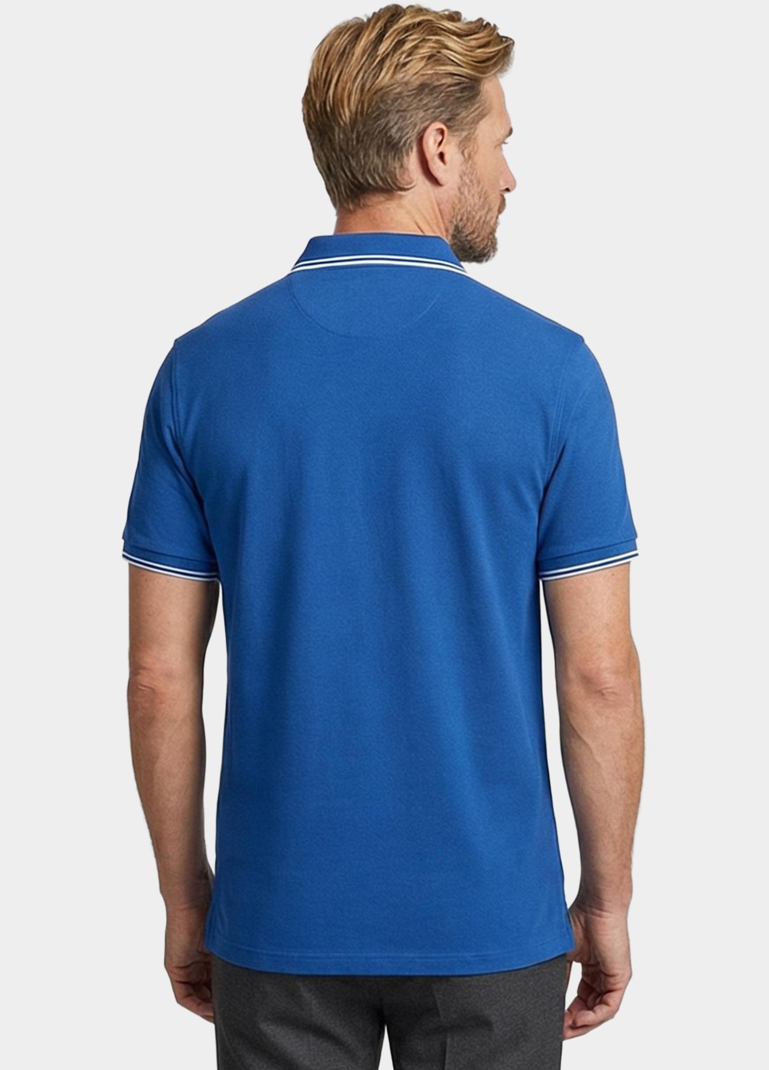 Giordano Polo heren Blauw Nico Signature Polo SS Two-Pl 616587/64