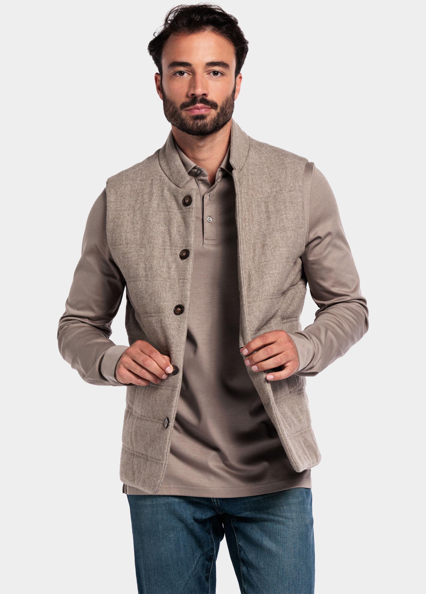 Giordano Bodywarmer Wit Owen Bodywarmer Luxury Wool T 522551/81