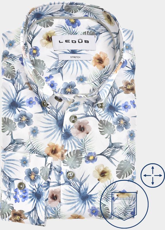 Ledub Business hemd lange mouw Multi  0702055/150-520-000