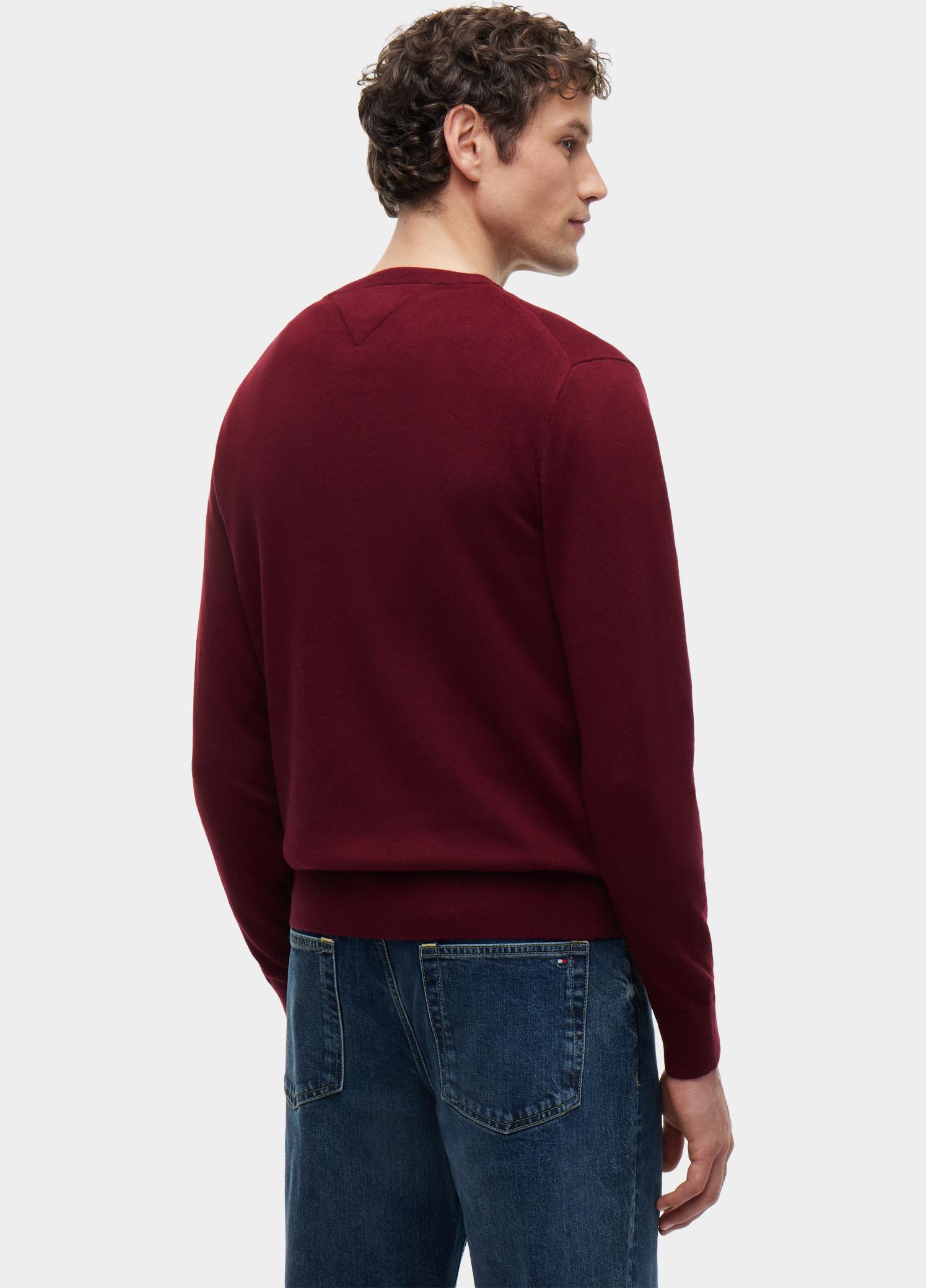 Tommy Hilfiger Pullover heren Paars PIMA ORG CTN CASHMERE CREW NE MW0MW28046/VLP