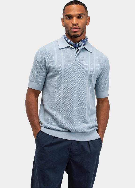 Butcher of Blue Polo korte mouw Blauw Ripley M2616001/856