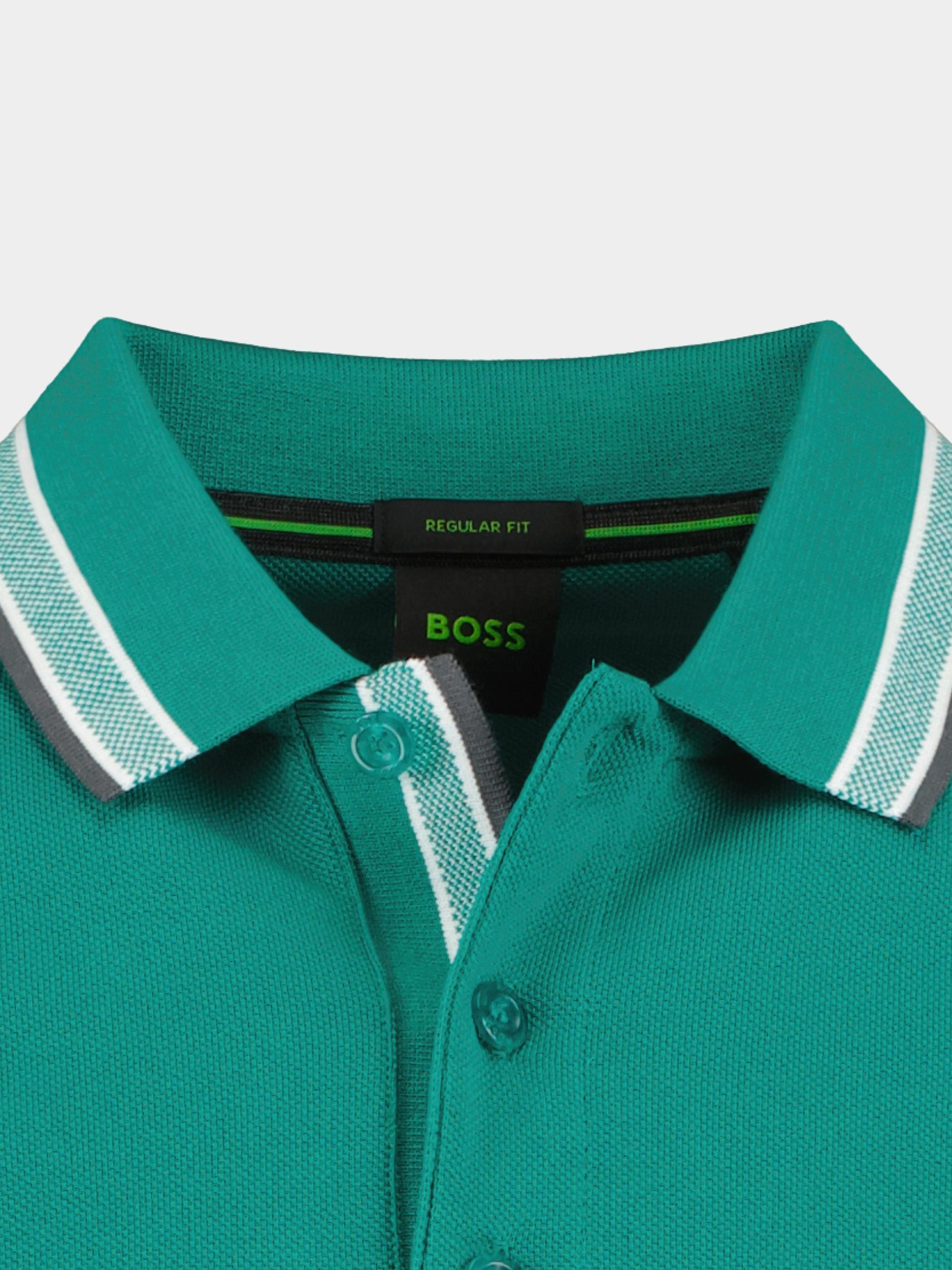 BOSS Green Polo korte mouw Groen Paddy 10241663 01 50468983/303