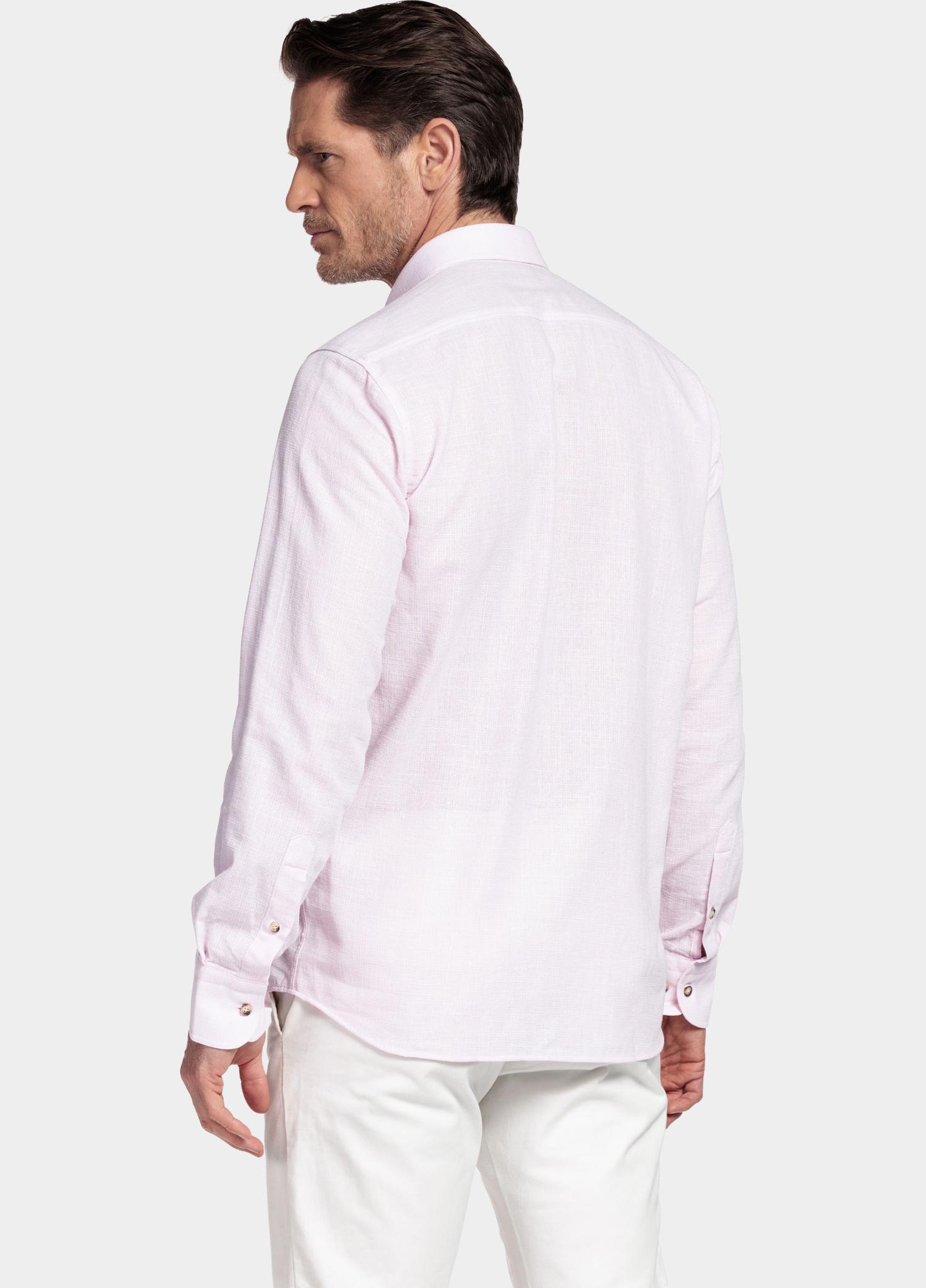 Giordano Overhemd heren Roze Ivy Long Sleeve Button Down S 617110/50
