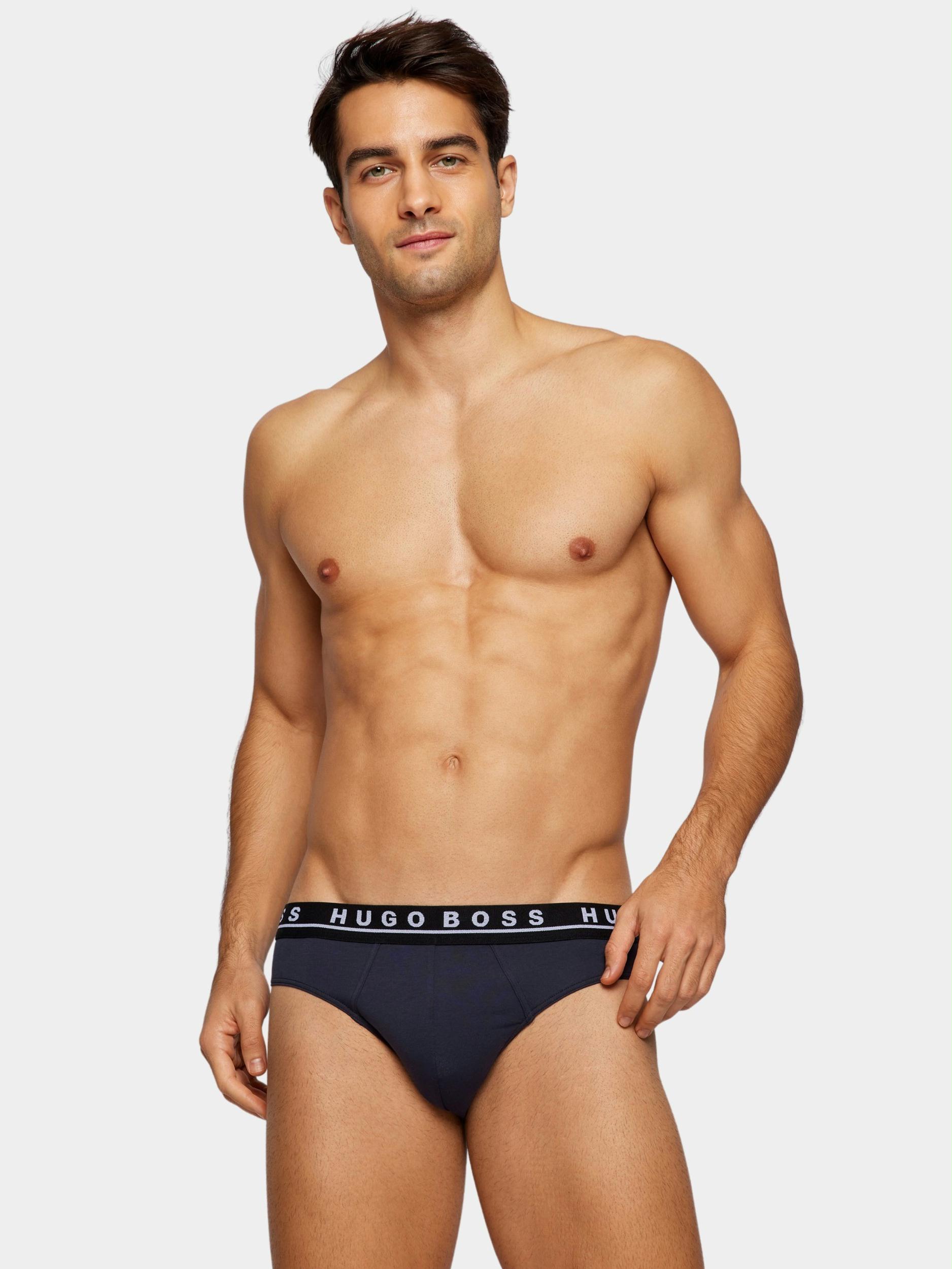 BOSS Black Slip Zwart Brief 3P CO/EL 10237826 01 50458559/976