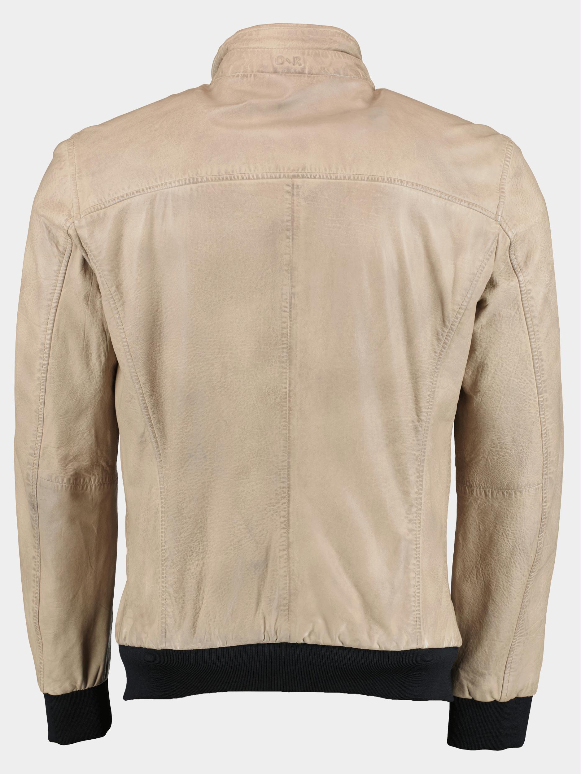 Donders 1860 Lederen jack Grijs Leather Jacket 52284/140
