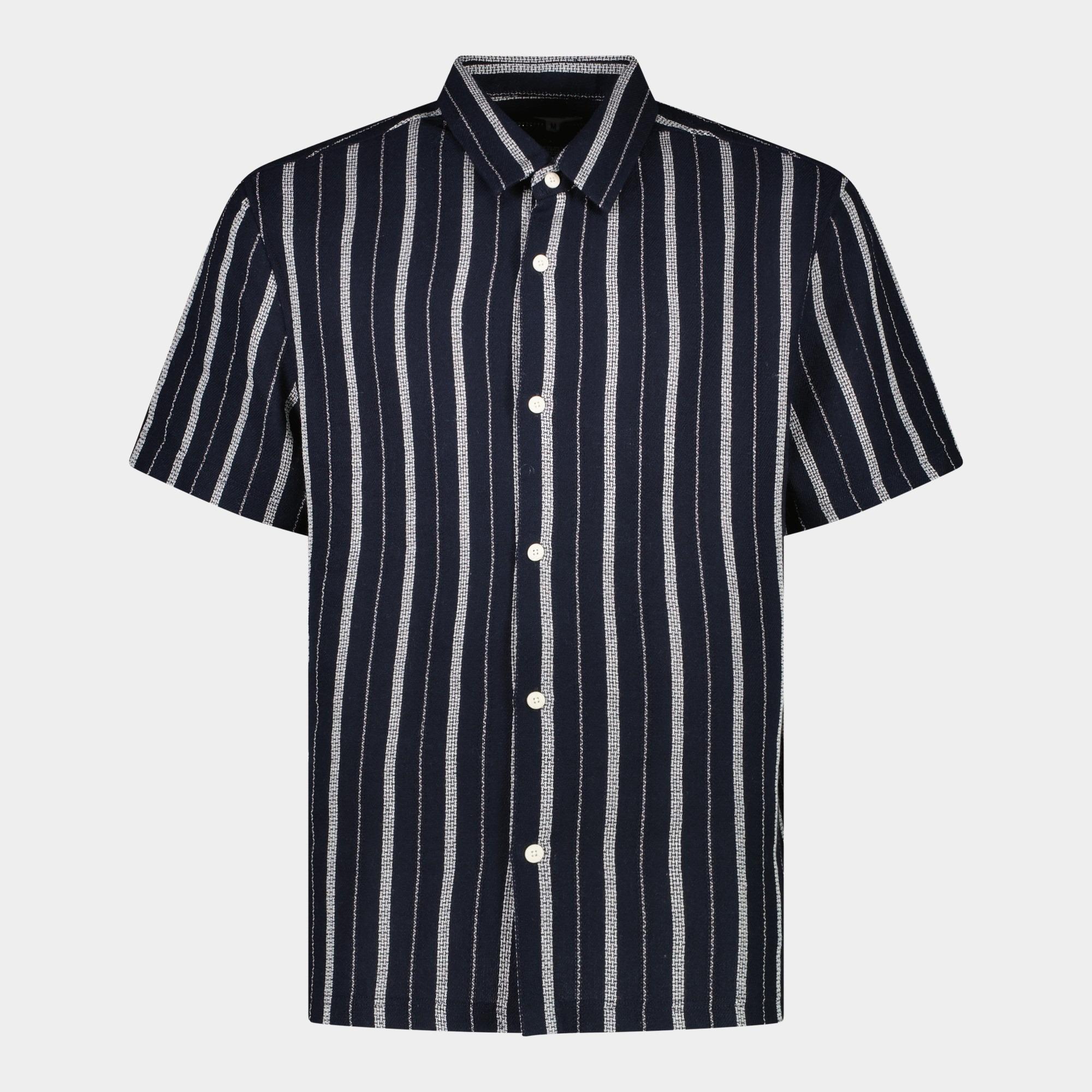 Cars Jeans Casual hemd korte mouw Blauw WATTS 45885/12