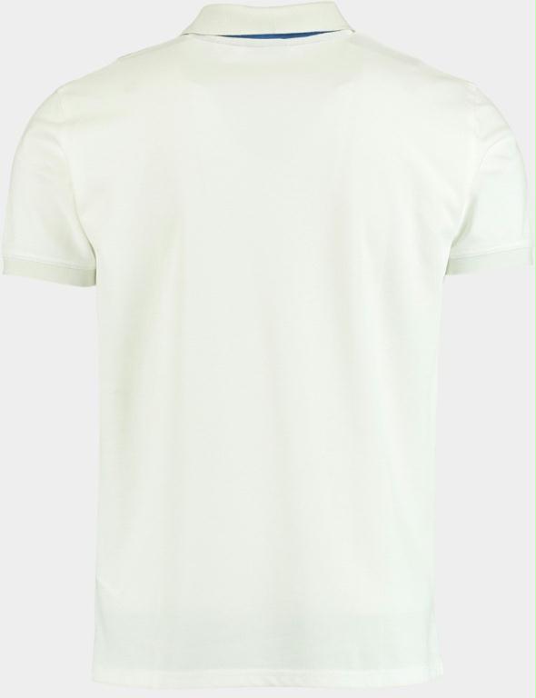 Gant Polo korte mouw Wit Polo contrast collar kitt rf 2052003/113