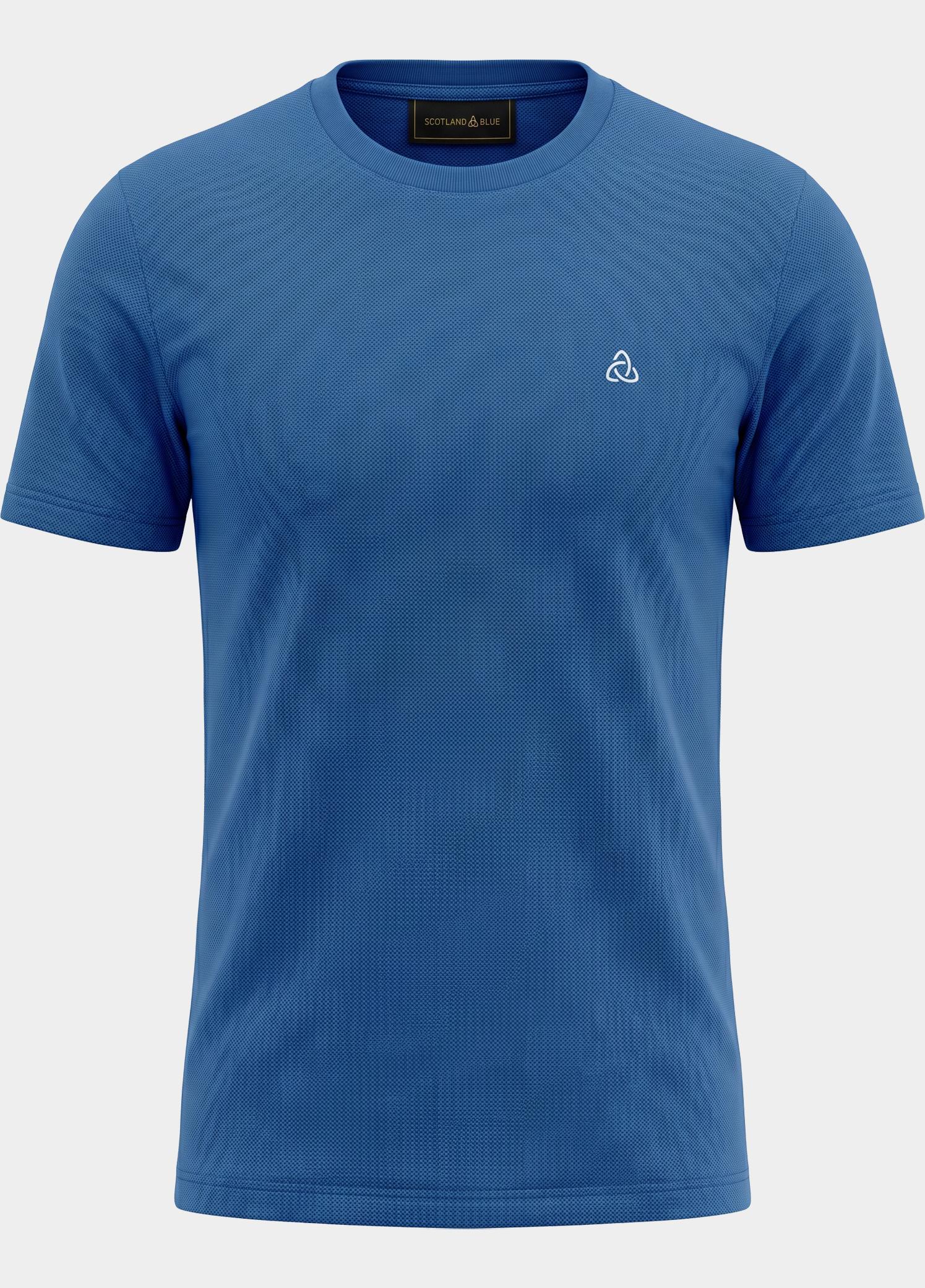 Scotland Blue T-shirt heren Blauw Dynand T-shirt SPE25108DY42SB/268 jeans blue