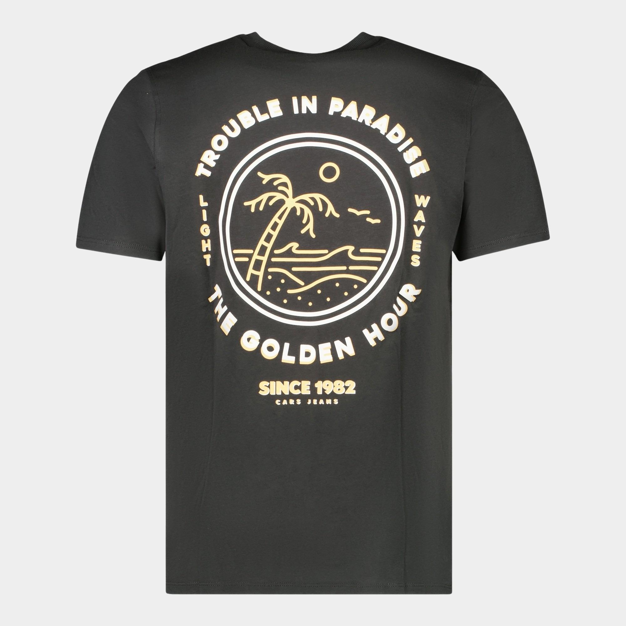 Cars Jeans T-shirt korte mouw Zwart CHARL 44585/01