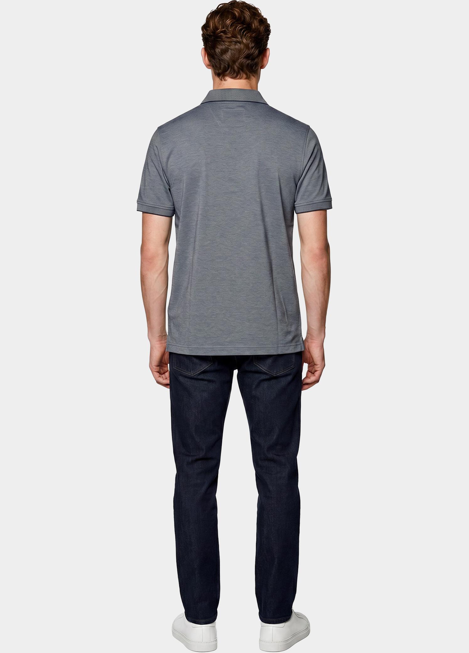 Bos Polo heren Blauw Easy Care 214008484/640 Blue Navy