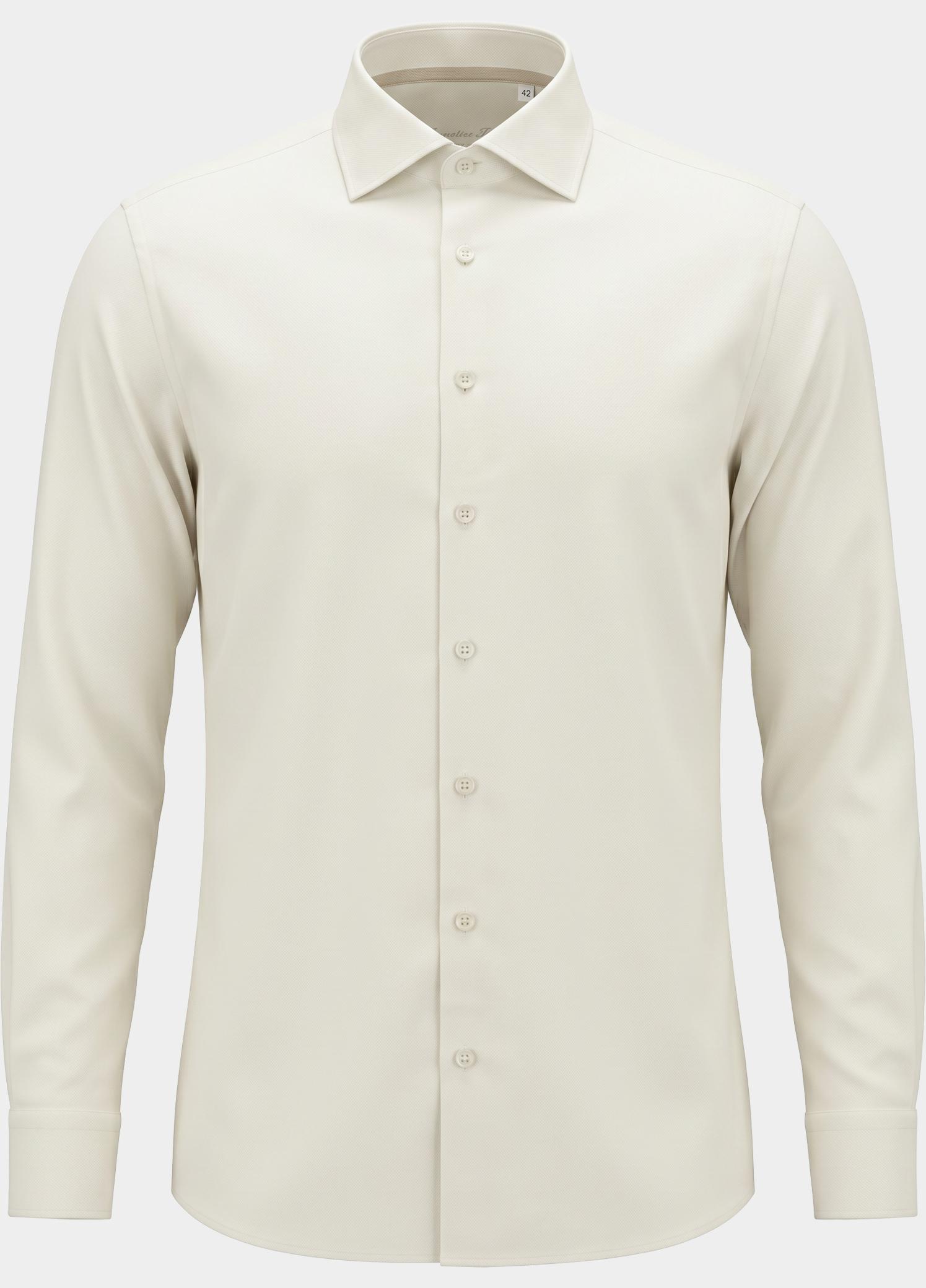 Ledub Business hemd lange mouw Beige 4018M/1/301/ MF 5 0323568/920-350-920