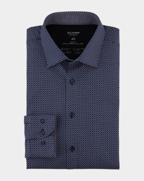 Olymp Business hemd lange mouw Blauw Level Five 24/Seven 209174/18