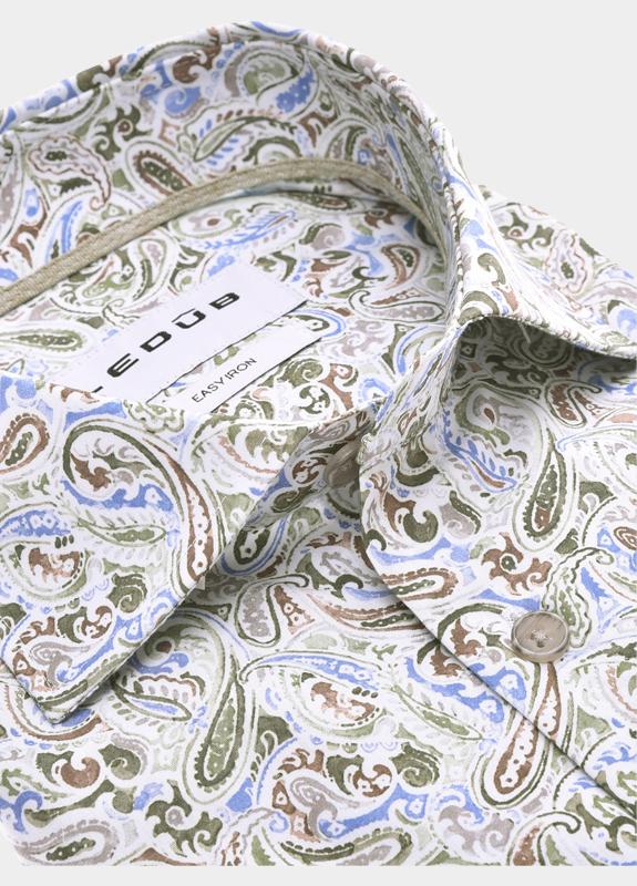 Ledub Business hemd lange mouw Groen  0143390/550-550-000