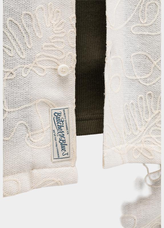 Butcher of Blue Casual hemd korte mouw Wit Alex Resort M2614050/112