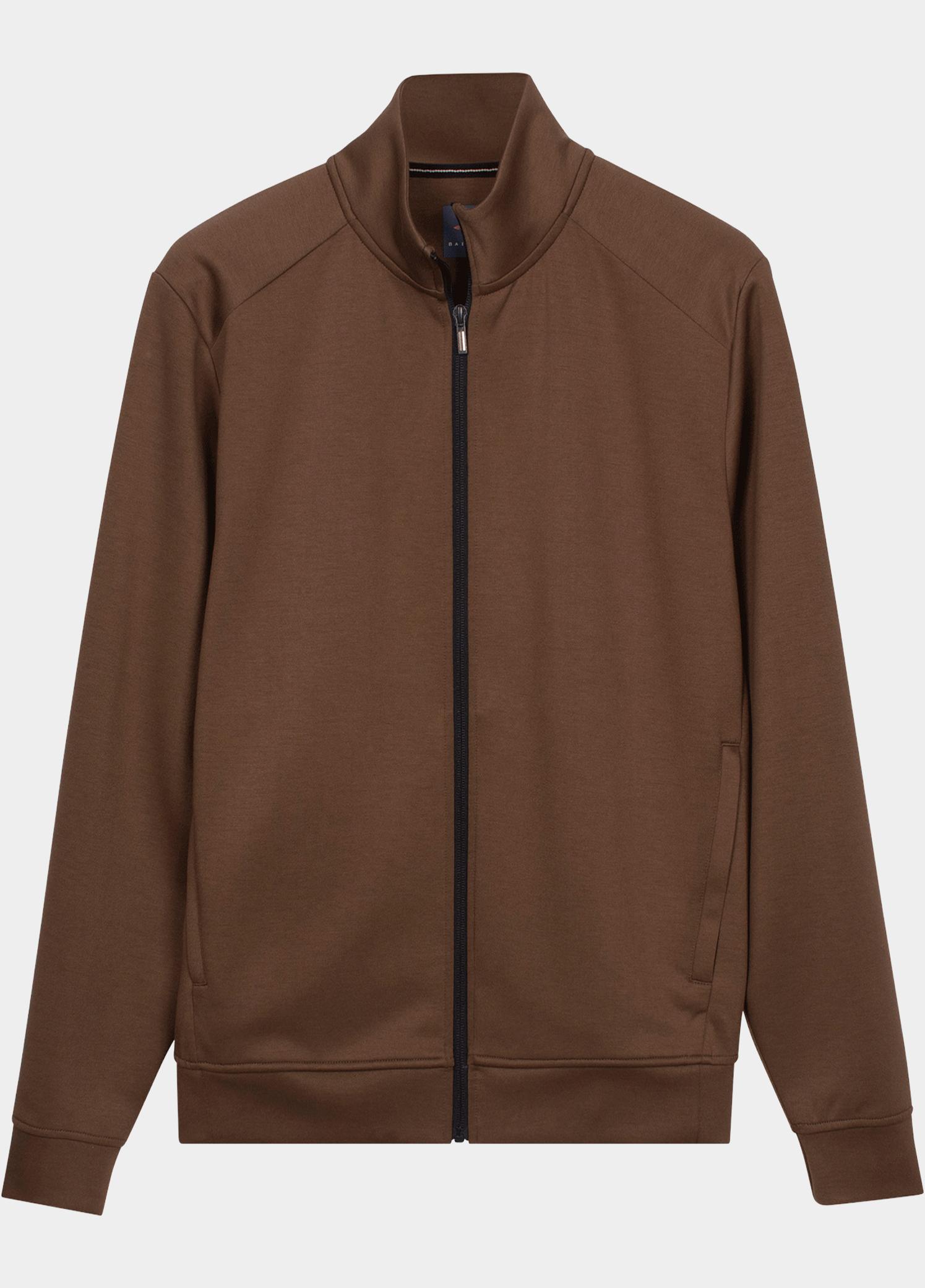 Baileys Vest heren Bruin Cardigan Zip 622290/87