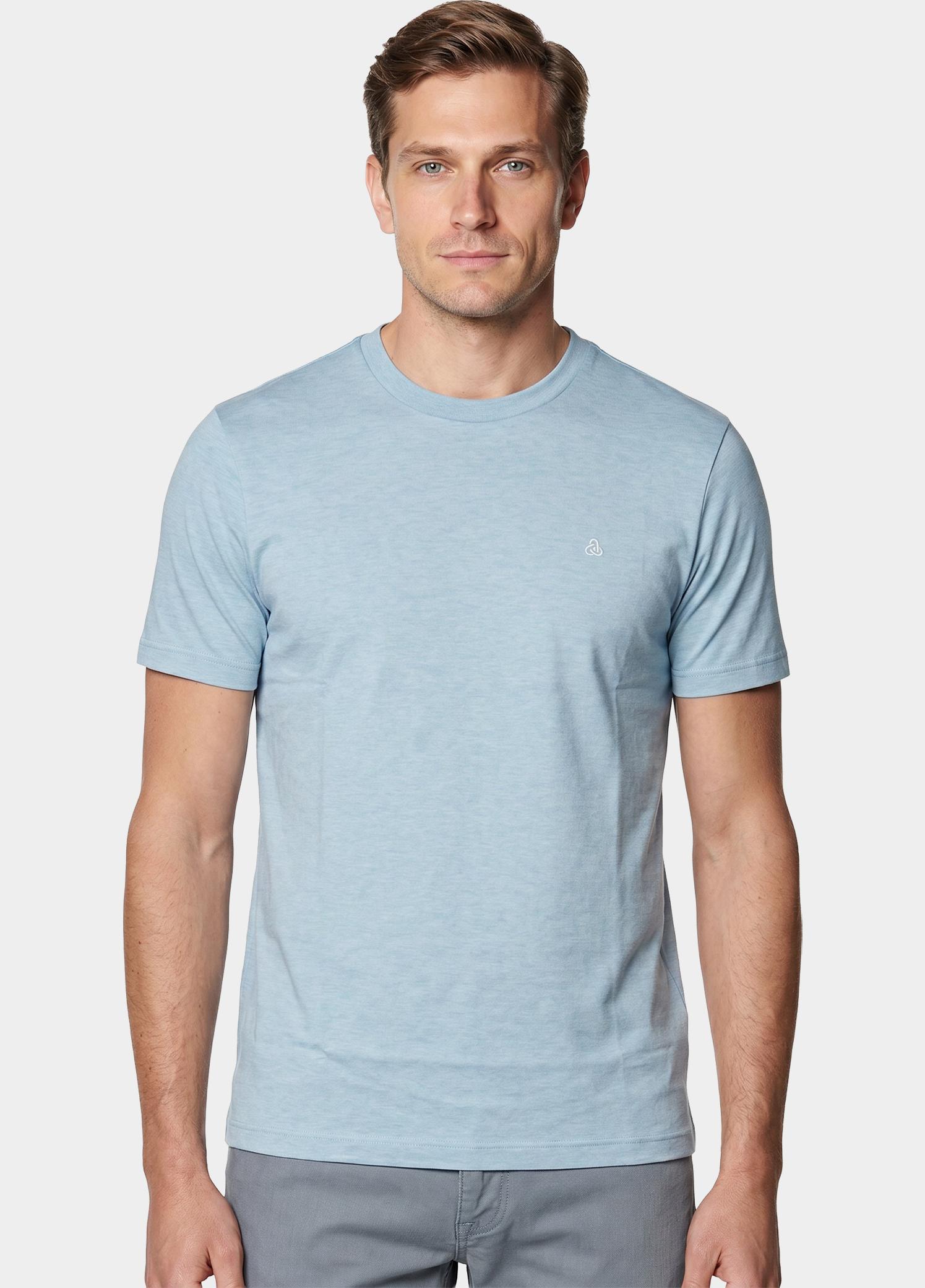 Scotland Blue T-shirt heren Blauw Dynand T-shirt SPE25108DY42SB/210 light blue