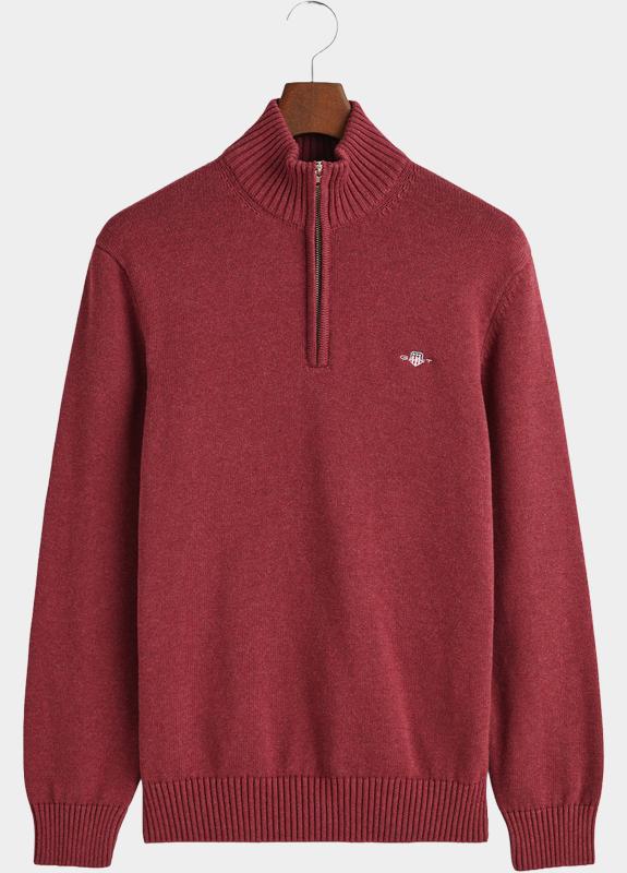 Gant Half Zip Rood CASUAL COTTON HALF ZIP 8030170/604