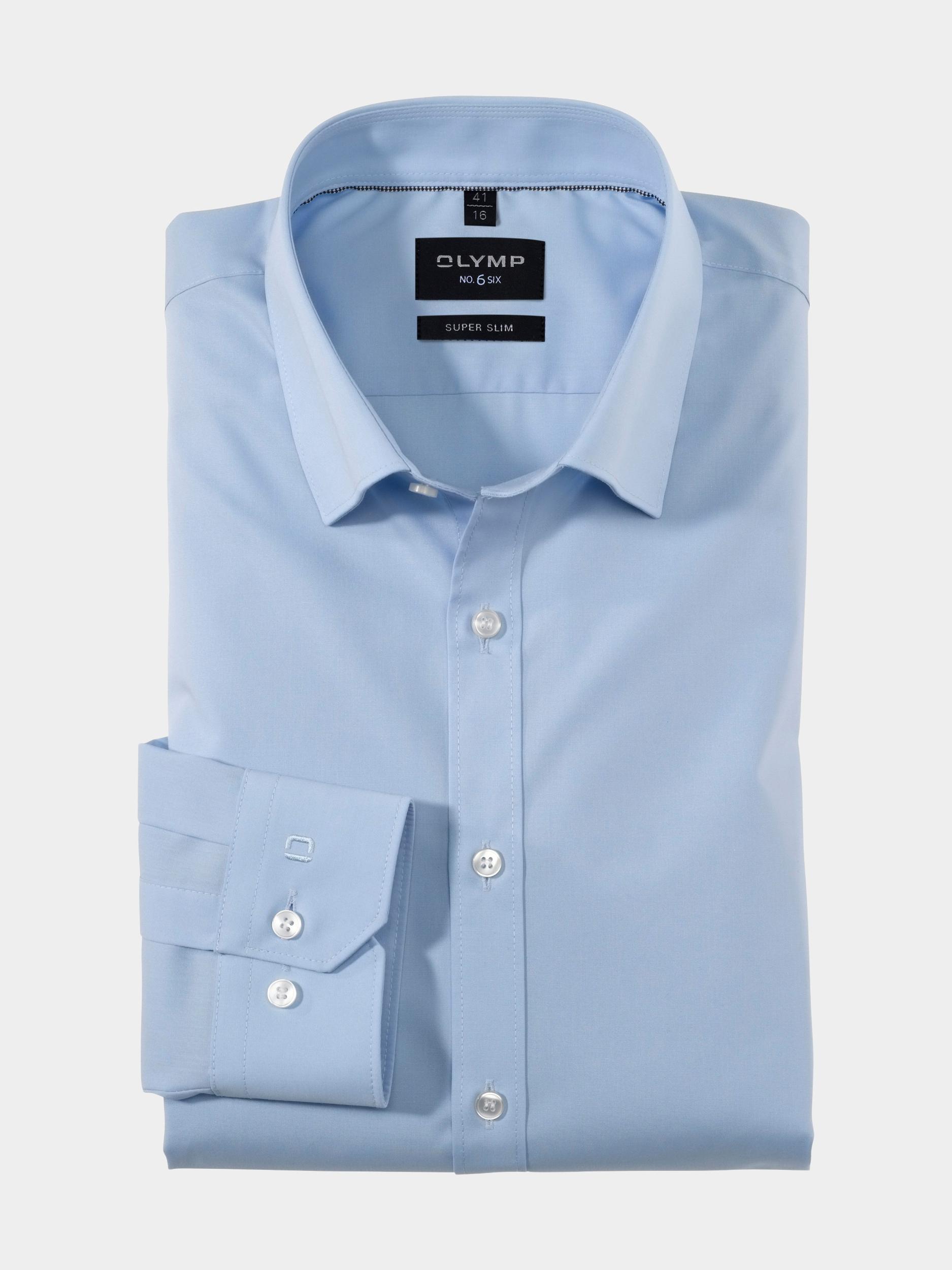 Olymp Business hemd lange mouw Blauw No. Six 043664/10