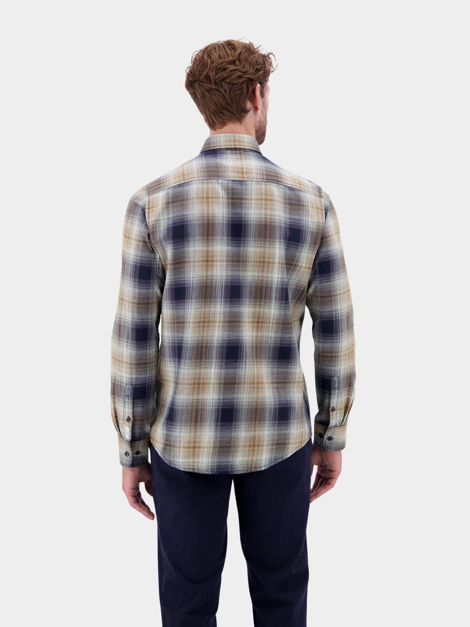 Lerros Casual hemd lange mouw Blauw  2591067/485