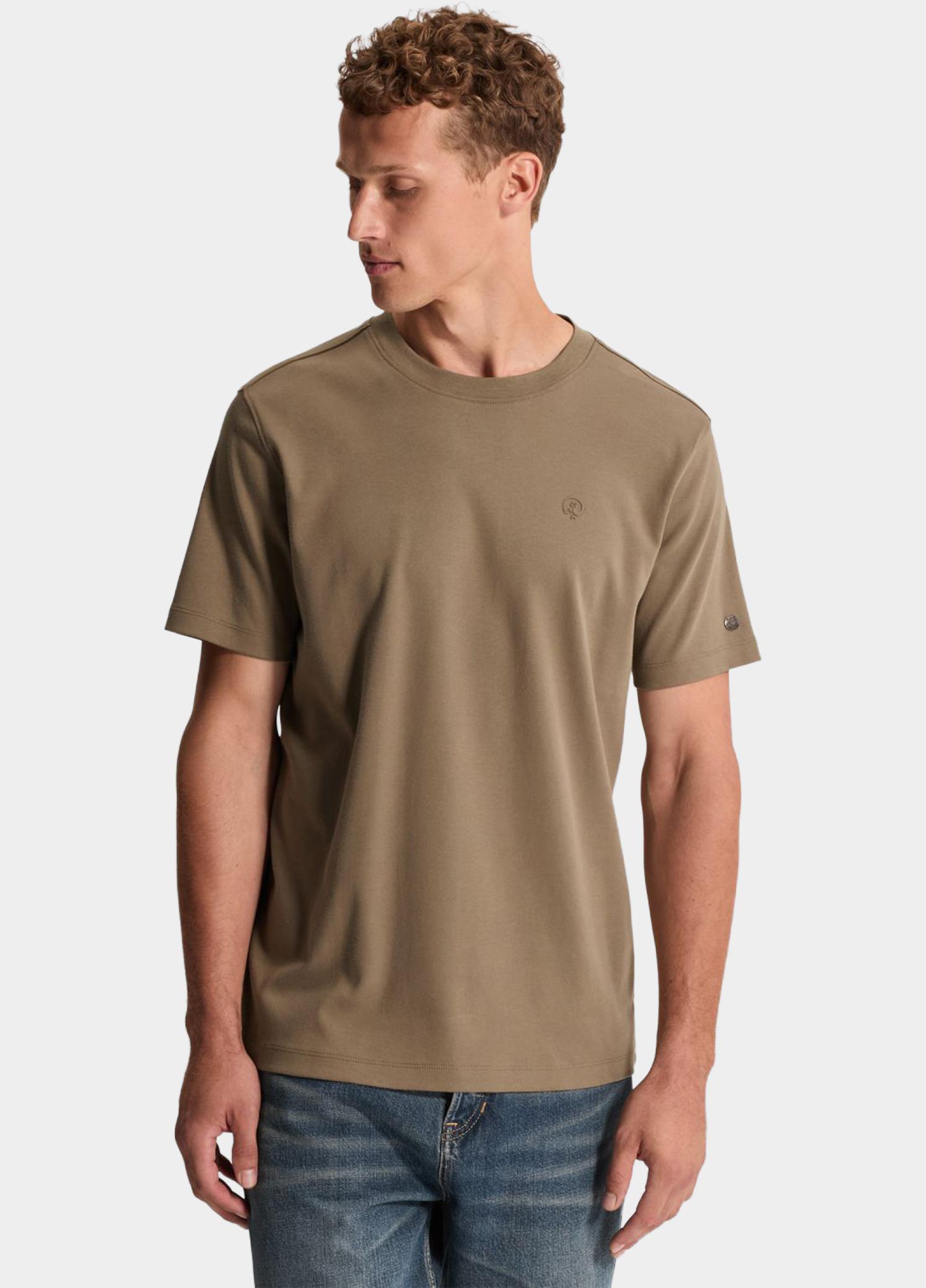 Cast Iron T-shirt heren Bruin Short sleeve r-neck regular f CTSS2609560/8026