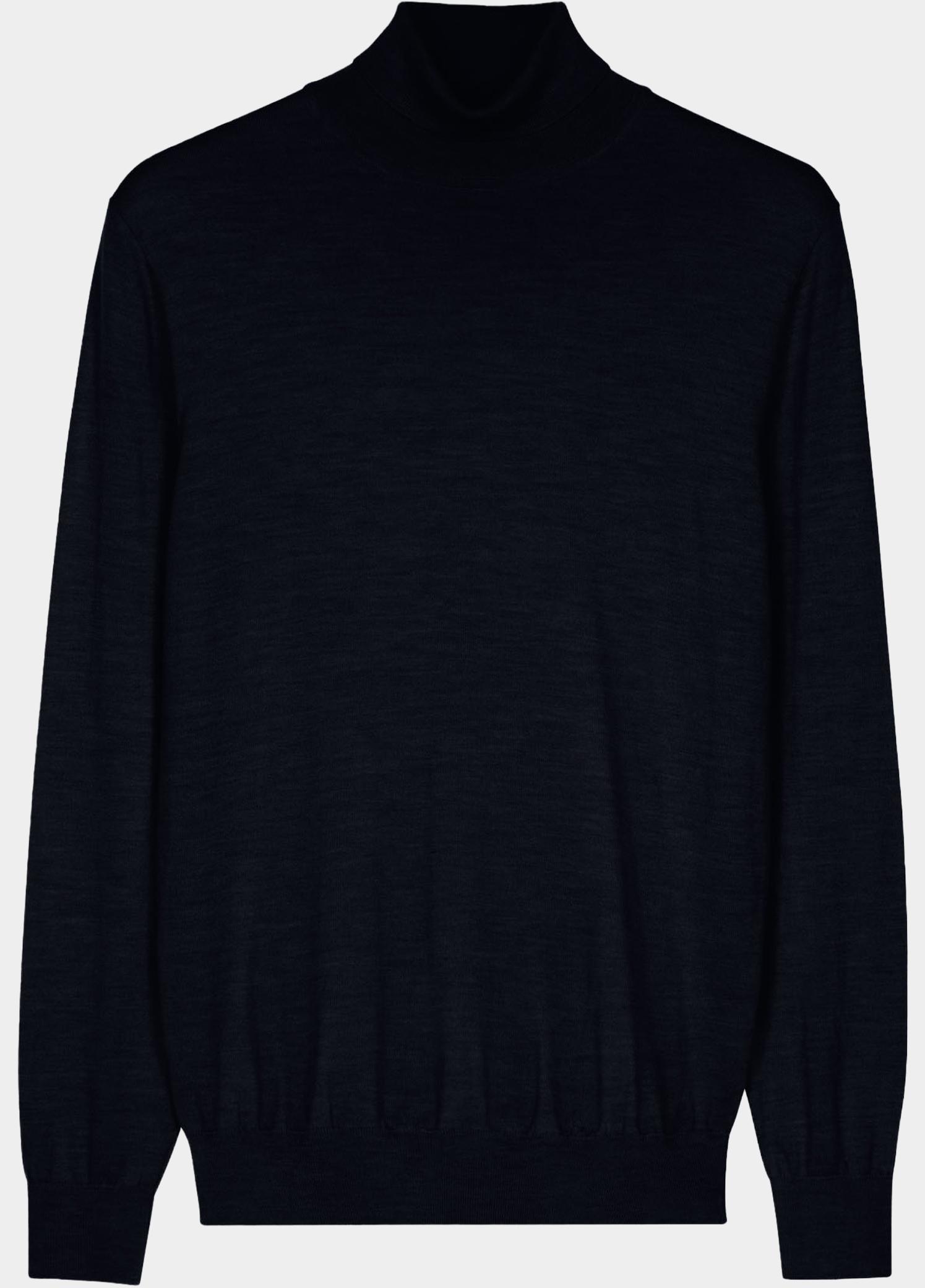 Baileys Coltrui heren Blauw High Neck Pullover 14gg Singl 620069/60