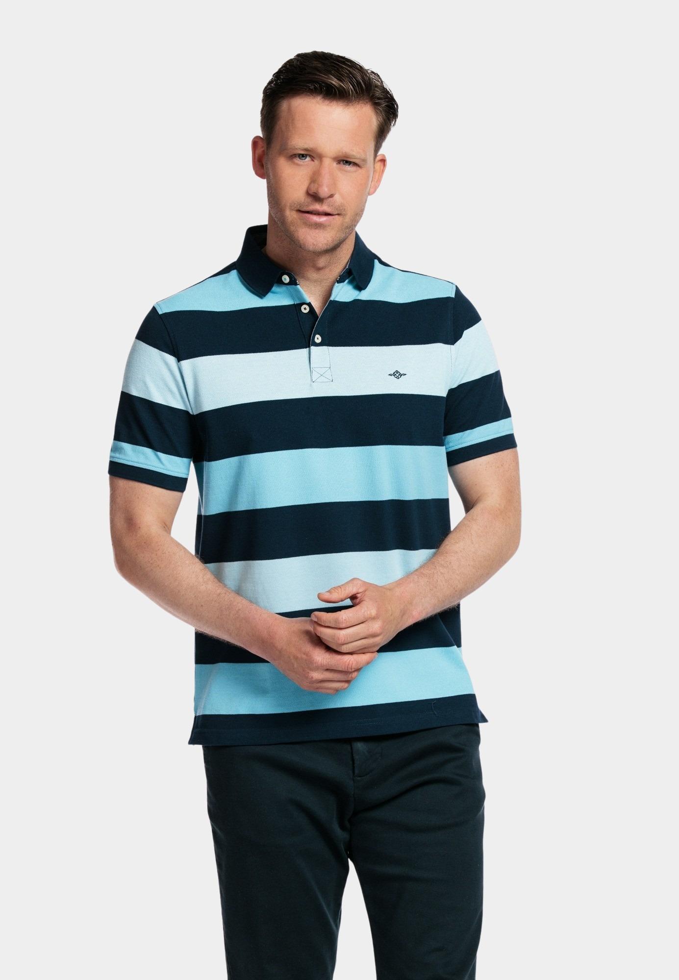Baileys Polo korte mouw Blauw Poloshirt Pique, solid 415292/69
