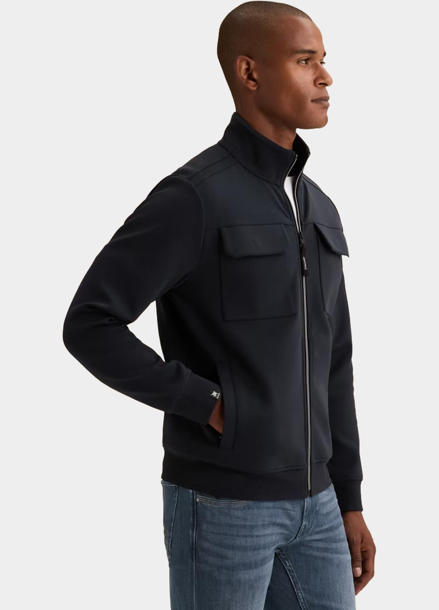 Vanguard Vest heren Blauw Zip jacket interlock sweat VSW2608402/5073