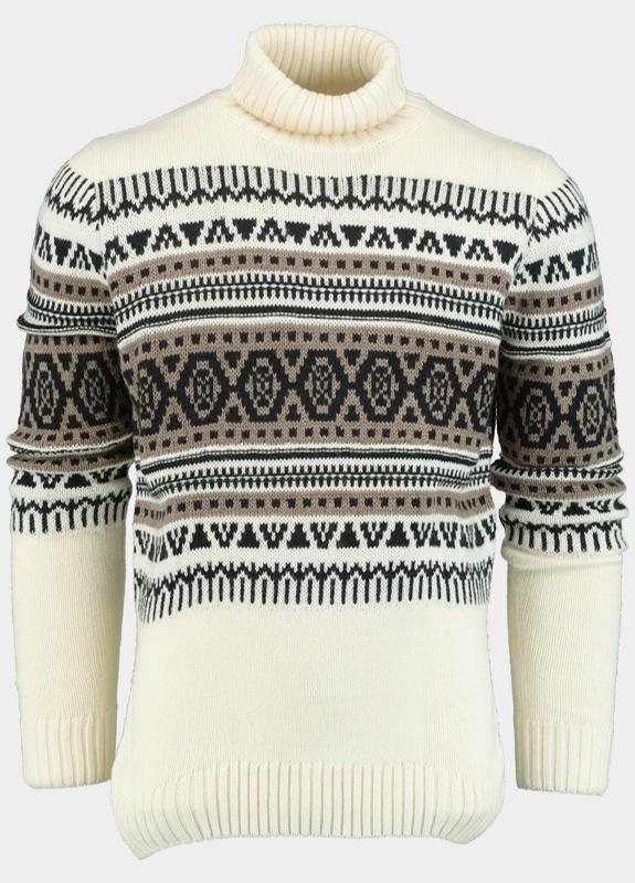 Bos Pullover Beige Noors patroon 4371225/110