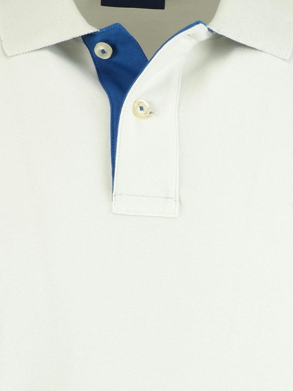 Gant Polo korte mouw Wit Polo contrast collar kitt rf 2052003/113