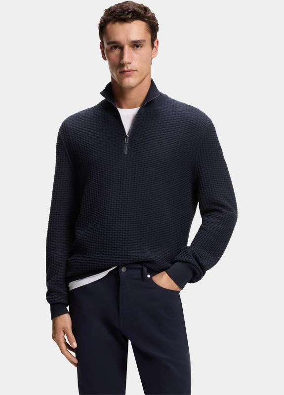 BOSS Black Pullover Blauw H-Ulicio 10276796 01 50555118/404