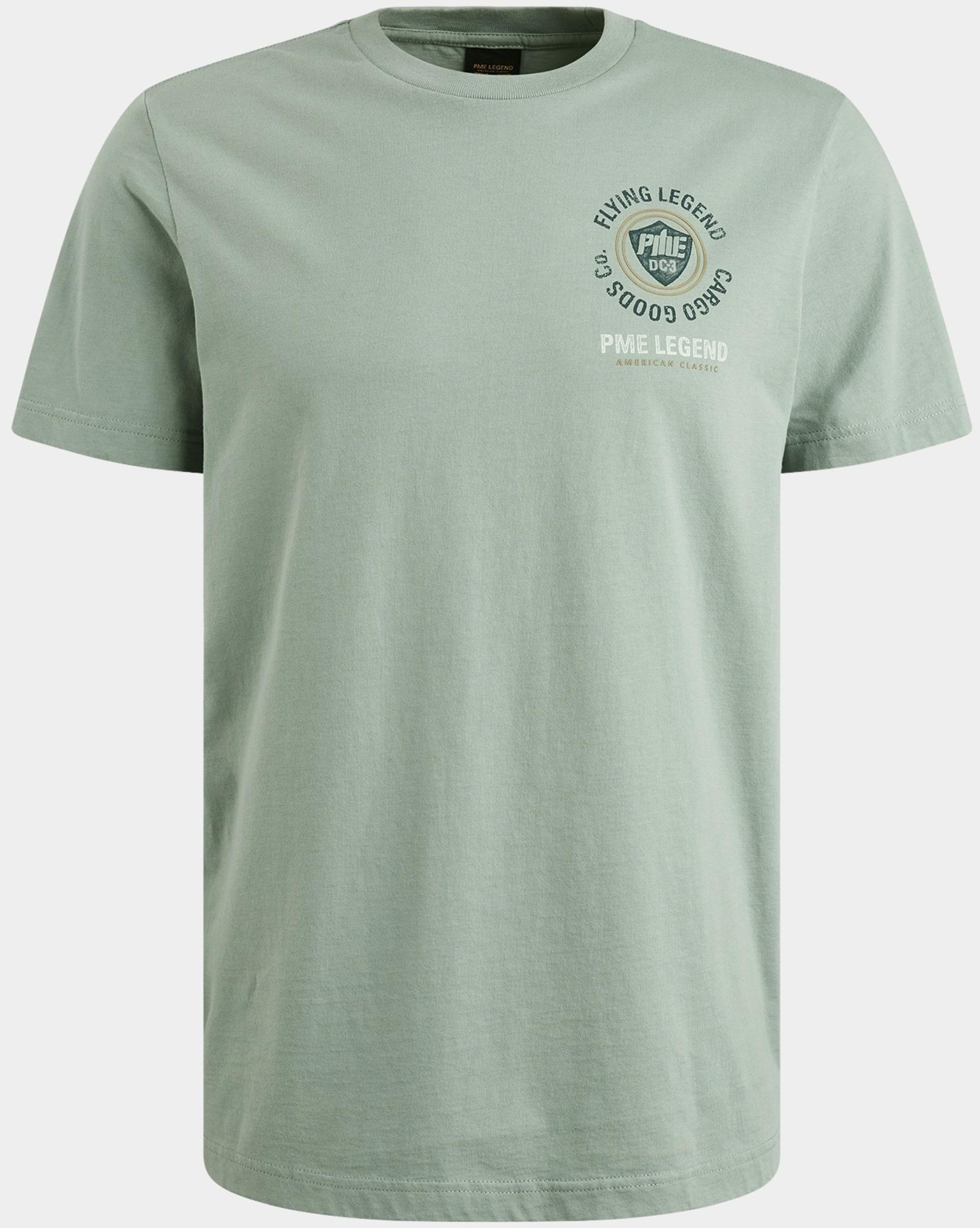 PME Legend T-shirt korte mouw Groen Short sleeve r-neck single je PTSS2508575/5226