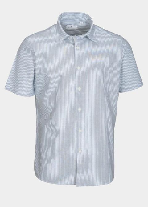 Basefield Casual hemd korte mouw Blauw  219018408/652