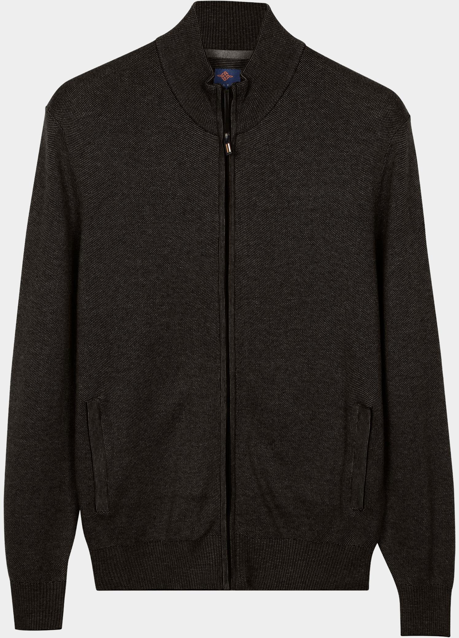 Baileys Vest heren Groen Cardigan Zip  all-over 2-tone 622009/775