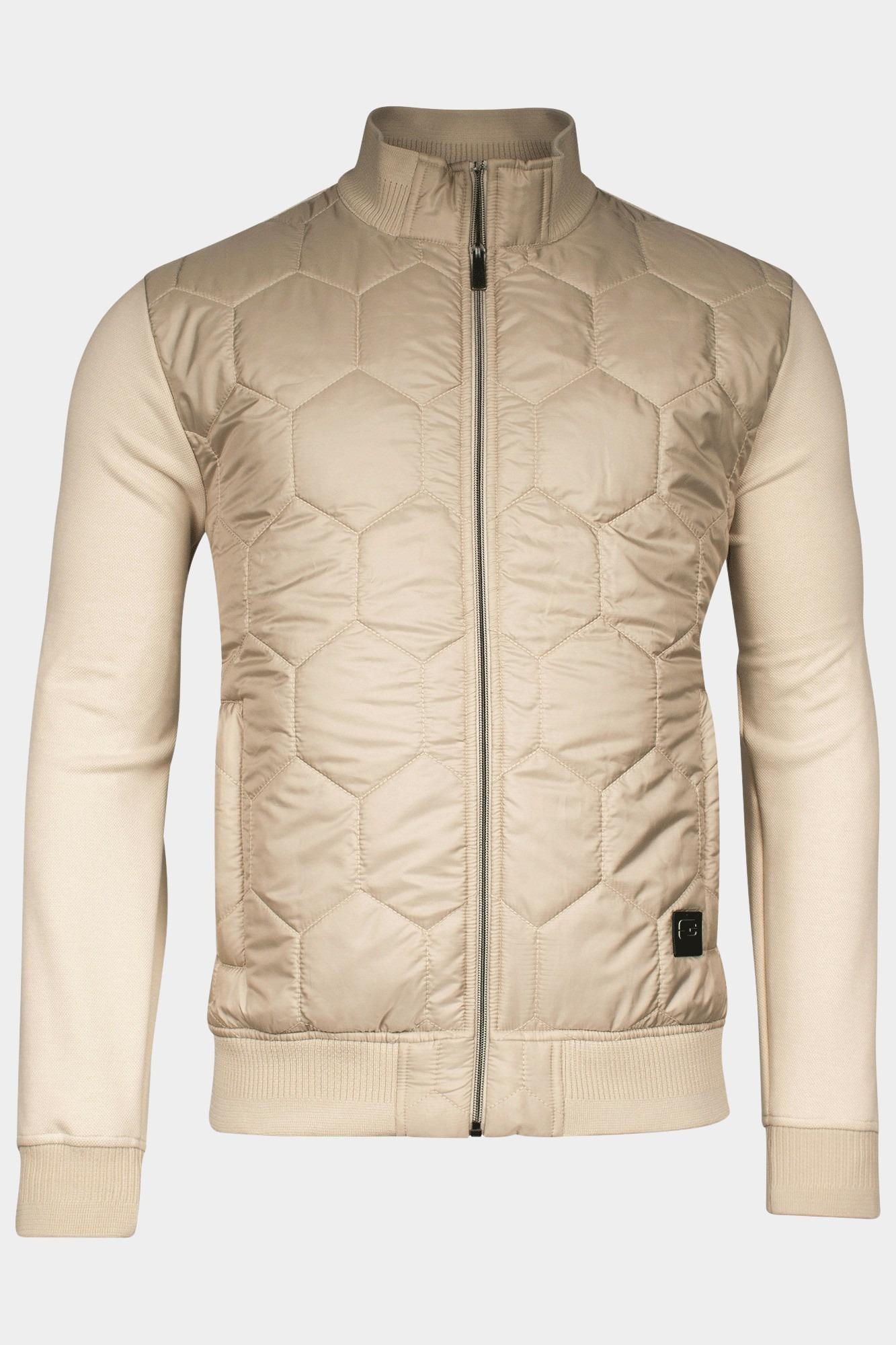 Giordano Vest Wit Tommaso Hybrid cardigan Doubl 512801/81