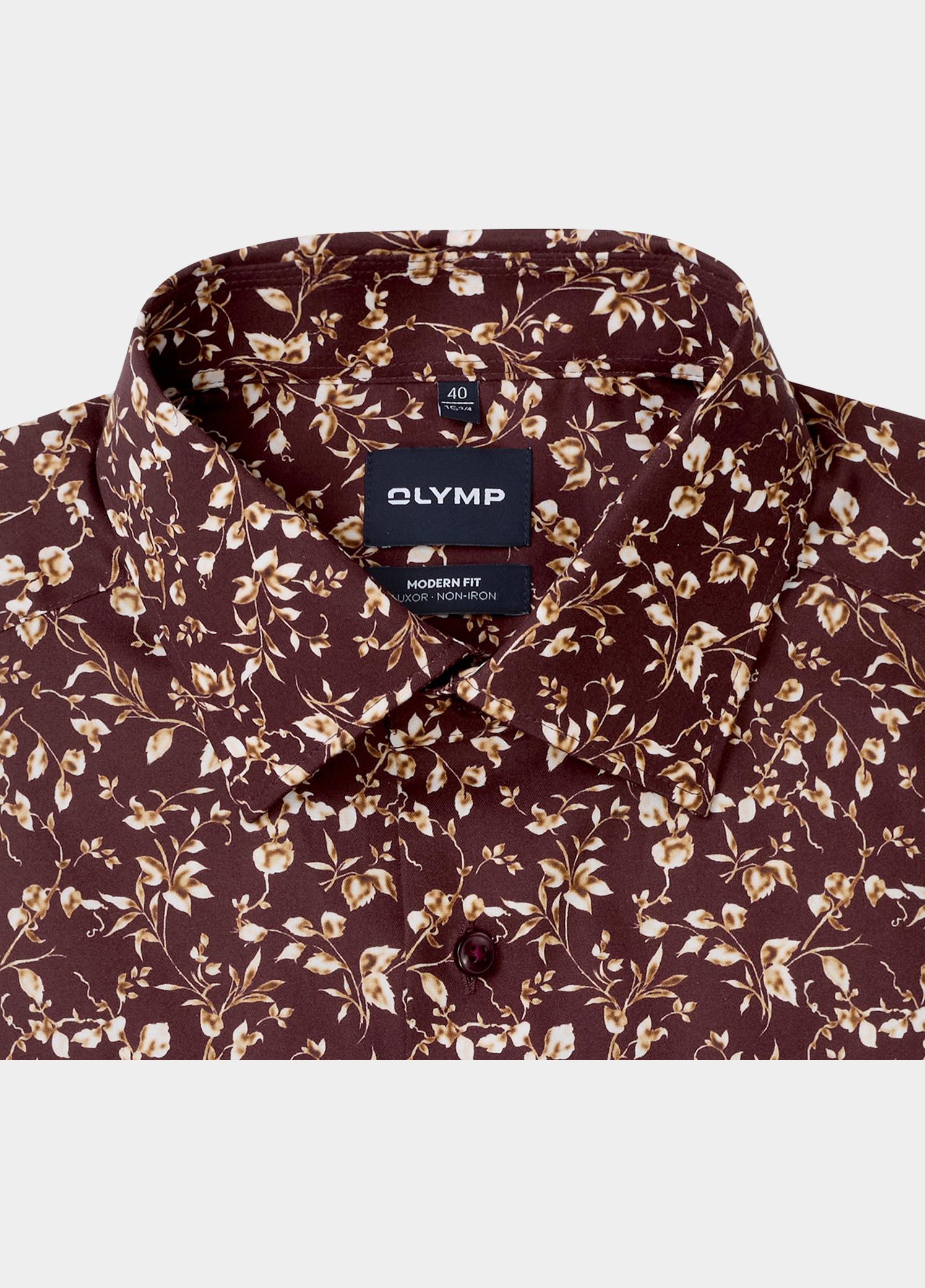 Olymp Zakelijk overhemd heren Rood Luxor mf D.2105 o.T. 129424/37