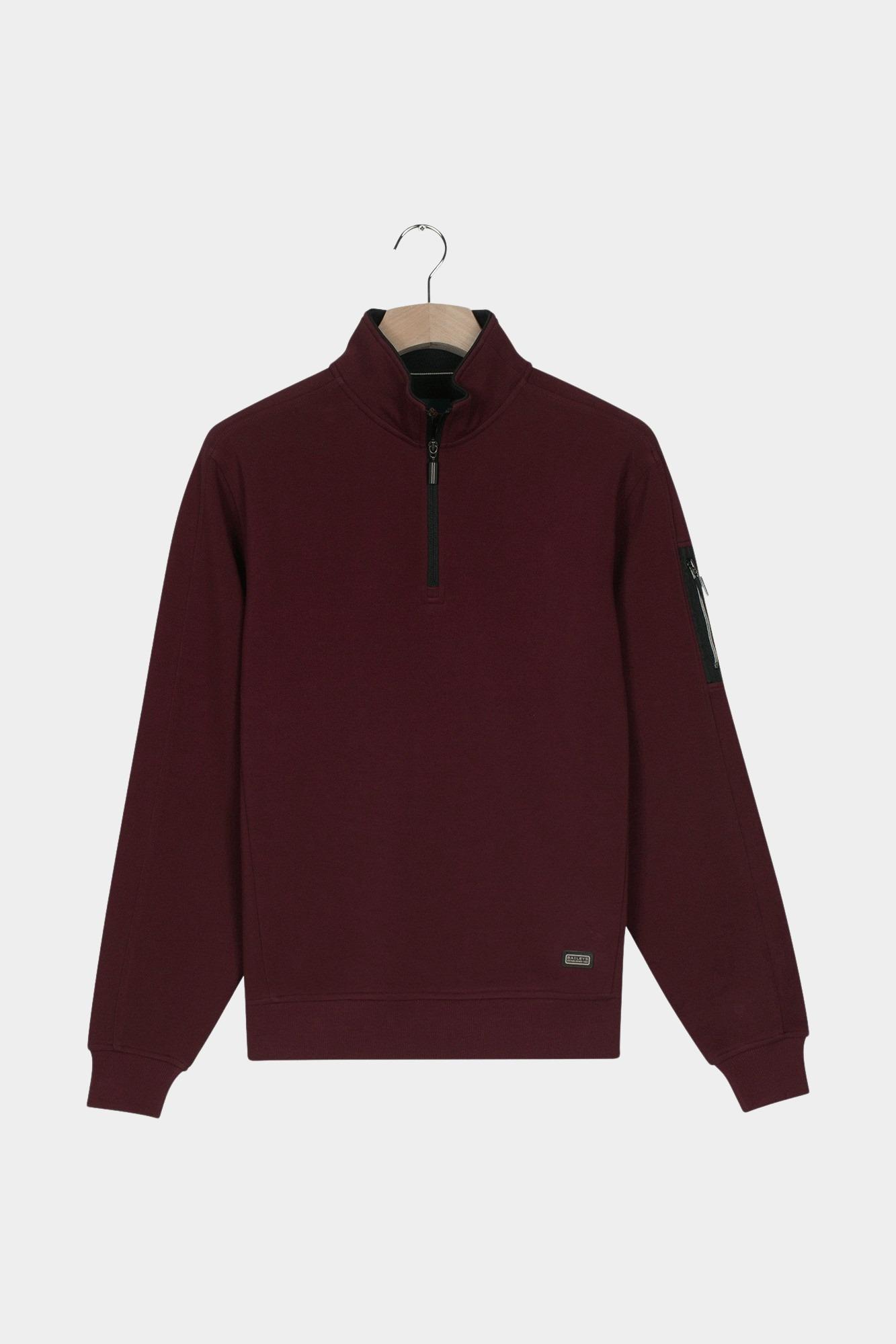Baileys sweat halfzip Paars Sweatshirt 1/2 Zip Pique Inte 523163/40