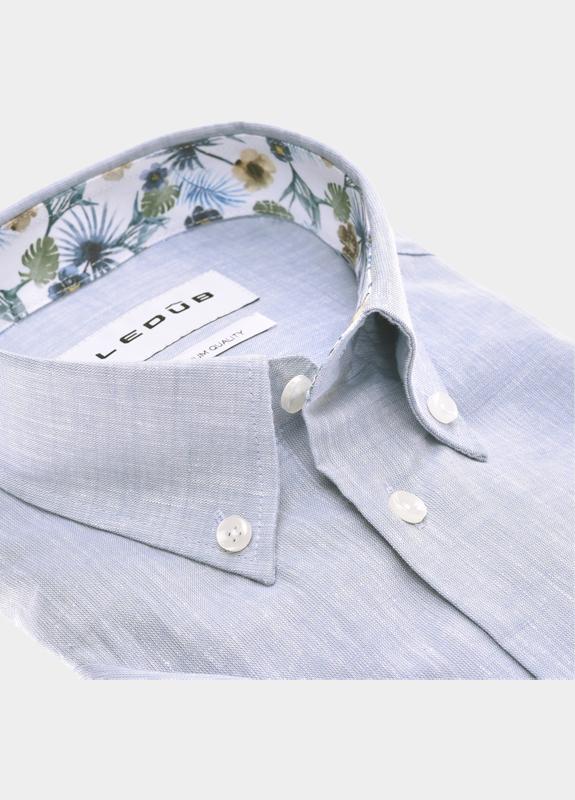 Ledub Business hemd korte mouw Blauw  0702061/130-150-000