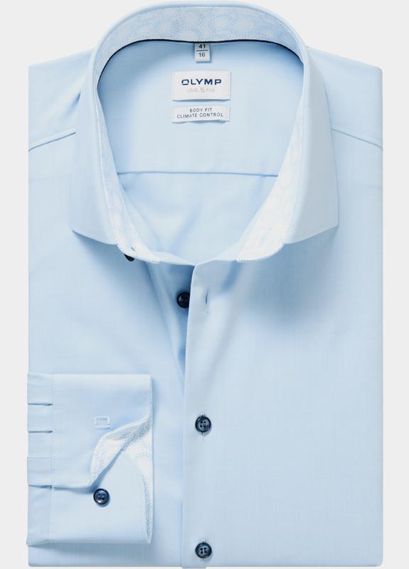 Olymp Business hemd lange mouw Blauw 208814-Hemden 208814/11