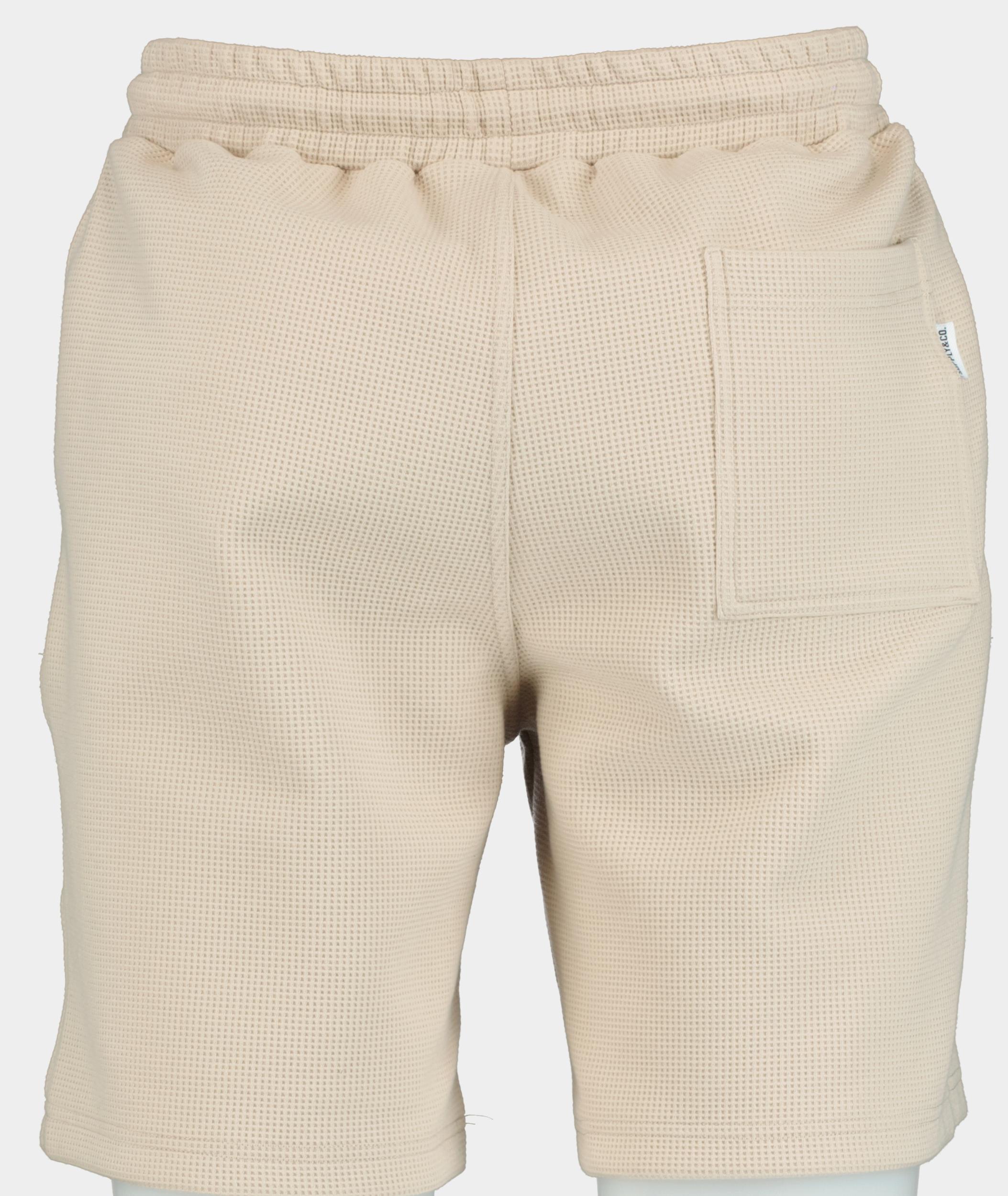 Supply & Co. Korte Broek Grijs Sean Waffle Sweat Short 25109SE10/190 pebble