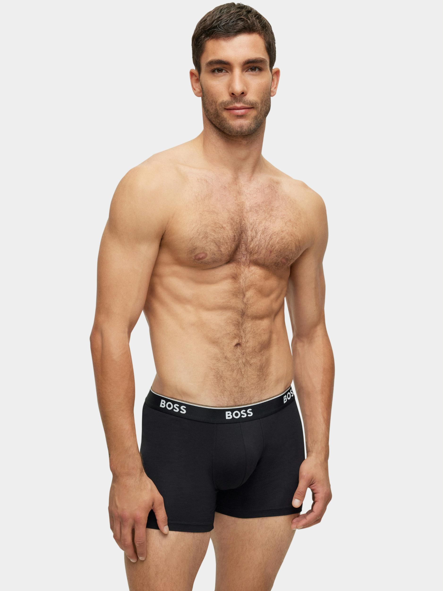 BOSS Black Boxer Zwart BoxerBr 3P Power 10242934 01 50475282/001