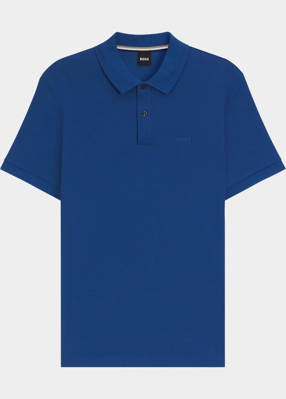 BOSS Black Polo korte mouw Blauw Pallas 10241531 01 50468362/429