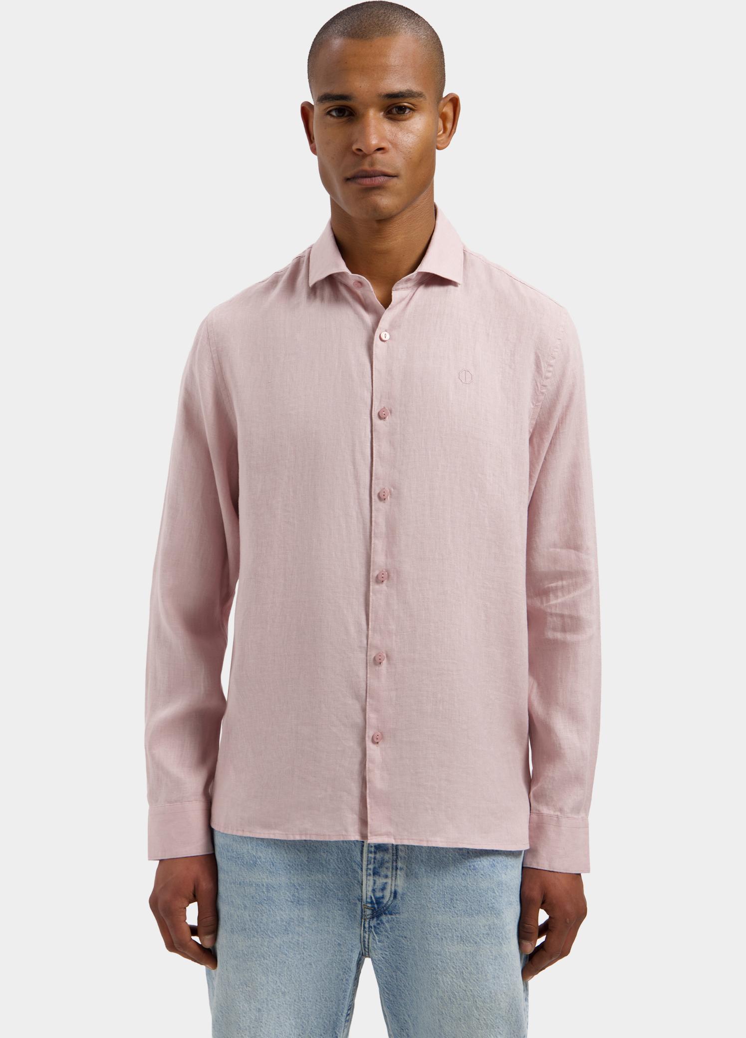 Dstrezzed overhemd korte mouw heren Paars Jagger Shirt 303710/462