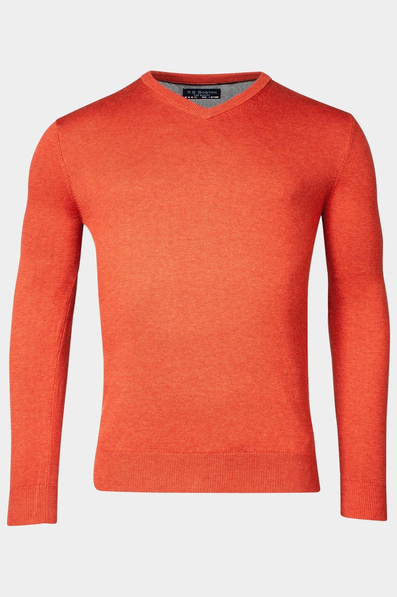 Baileys Pullover Rood V-Hals Pullover  12gg single 328100/365