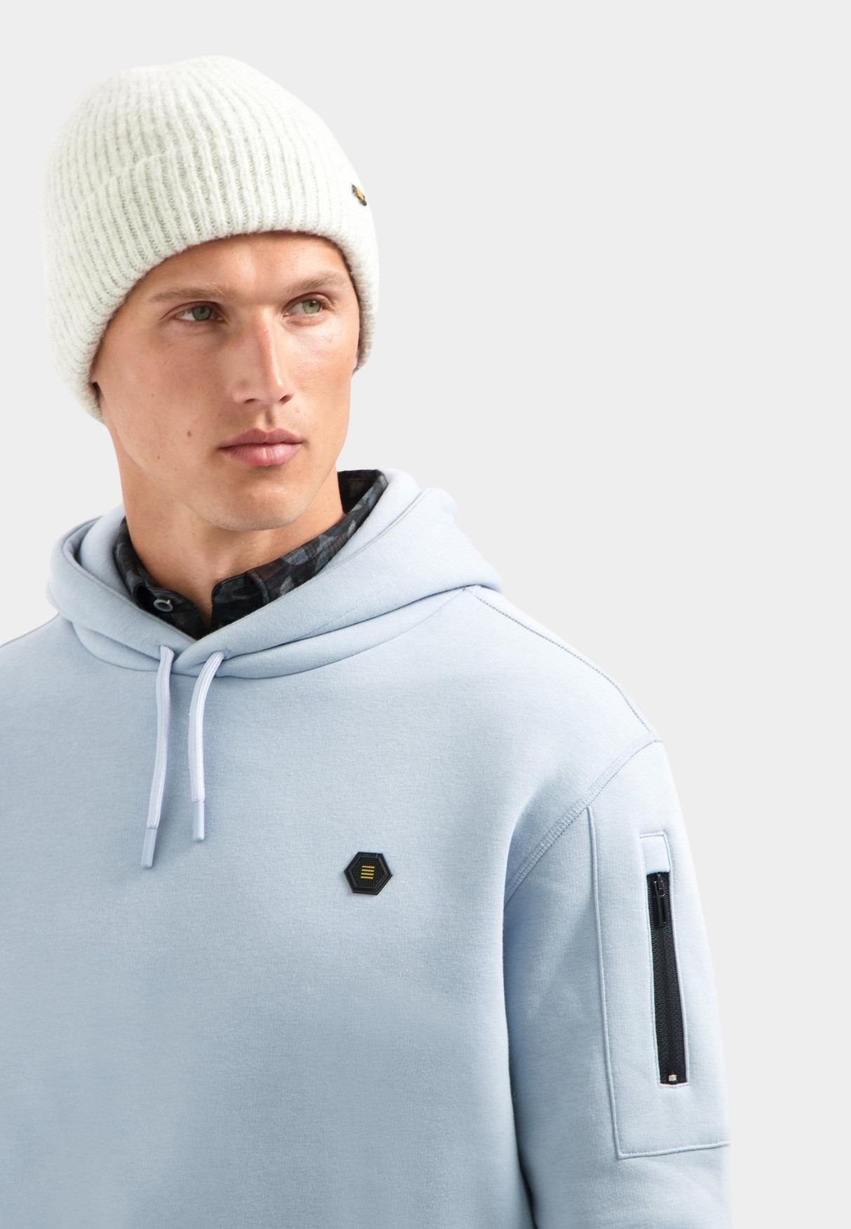 No Excess Hoodie Blauw Sweater Hooded Brushed 29130850/138