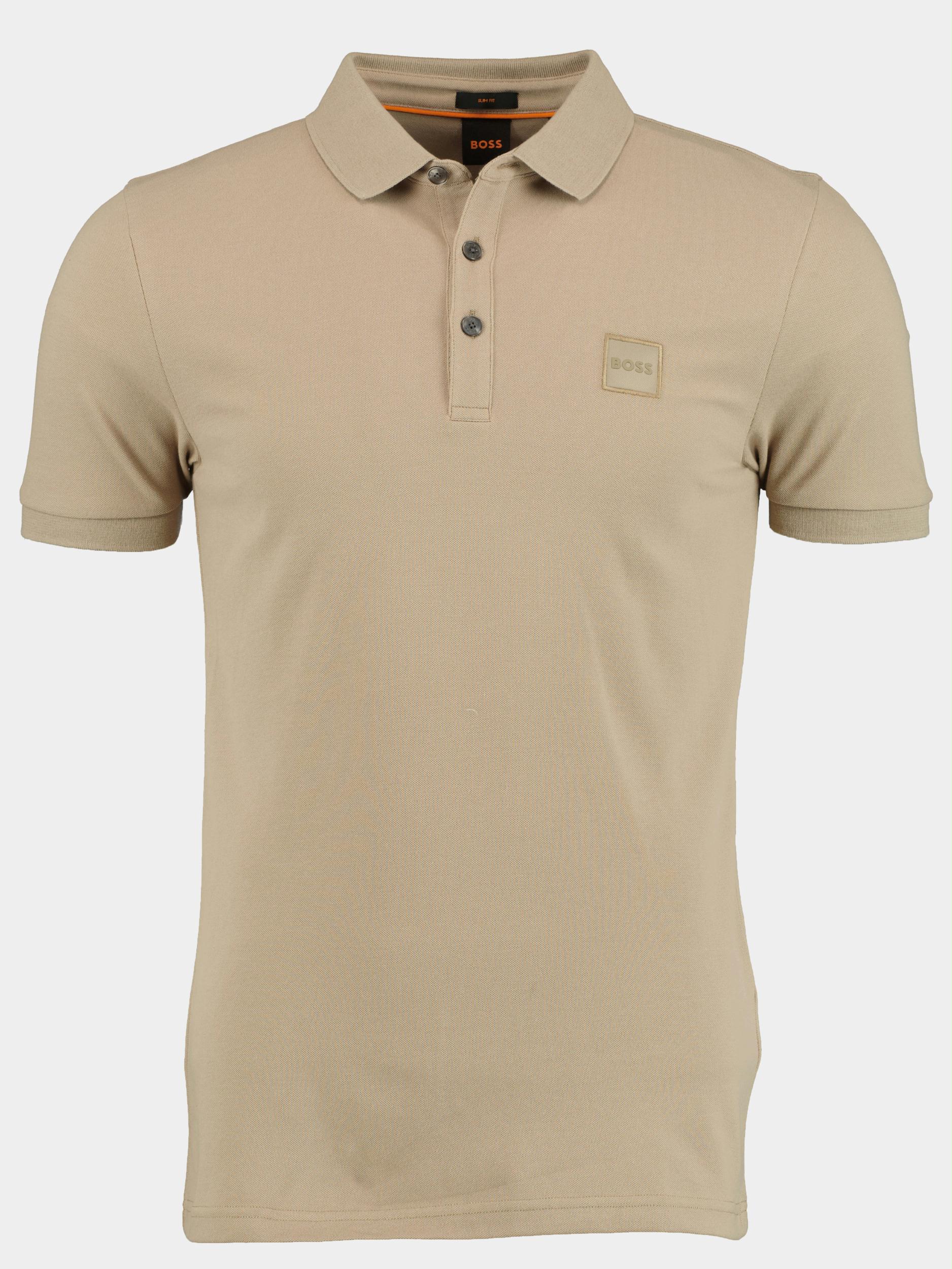 BOSS Orange Polo korte mouw Beige Passenger 10242645 01 50472668 263