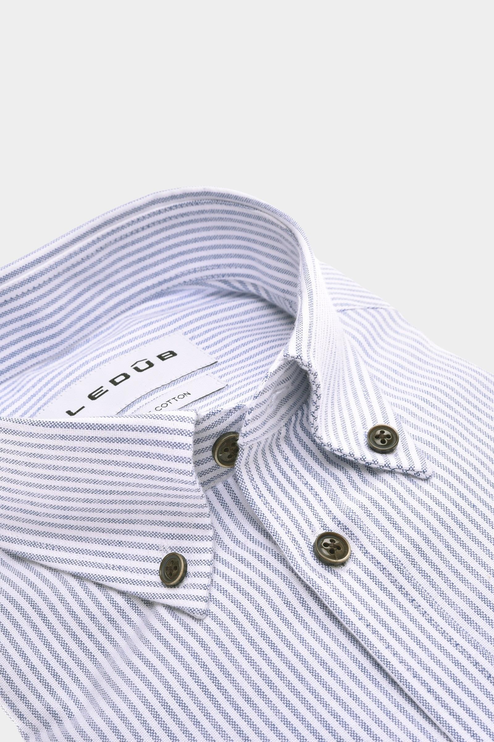 Ledub Business hemd lange mouw Blauw MFN5 0143133/180-000-000