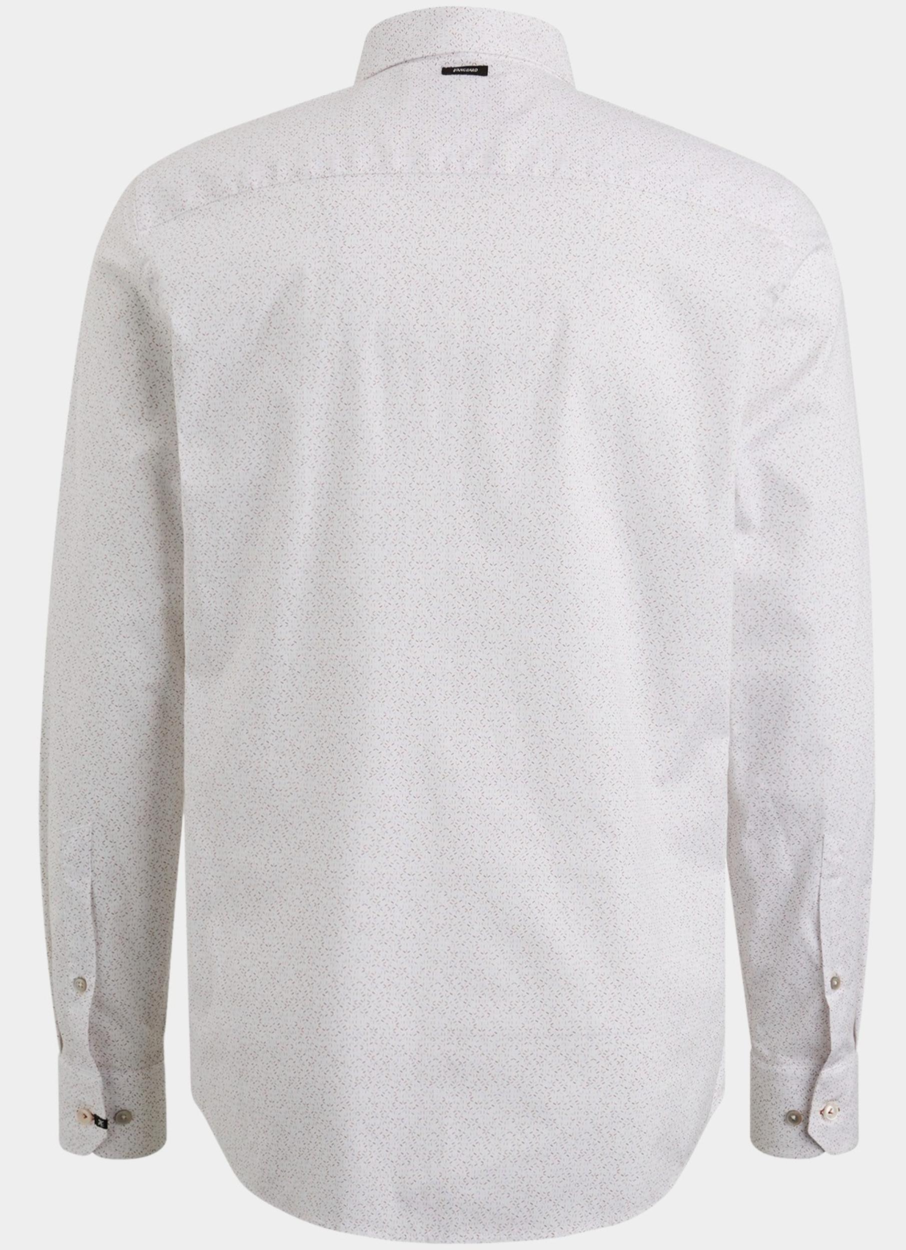 Vanguard Casual hemd lange mouw Wit Long Sleeve Shirt Print on po VSI2402206/7149