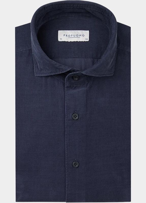 Profuomo Business hemd lange mouw Blauw  PPVH30028/B