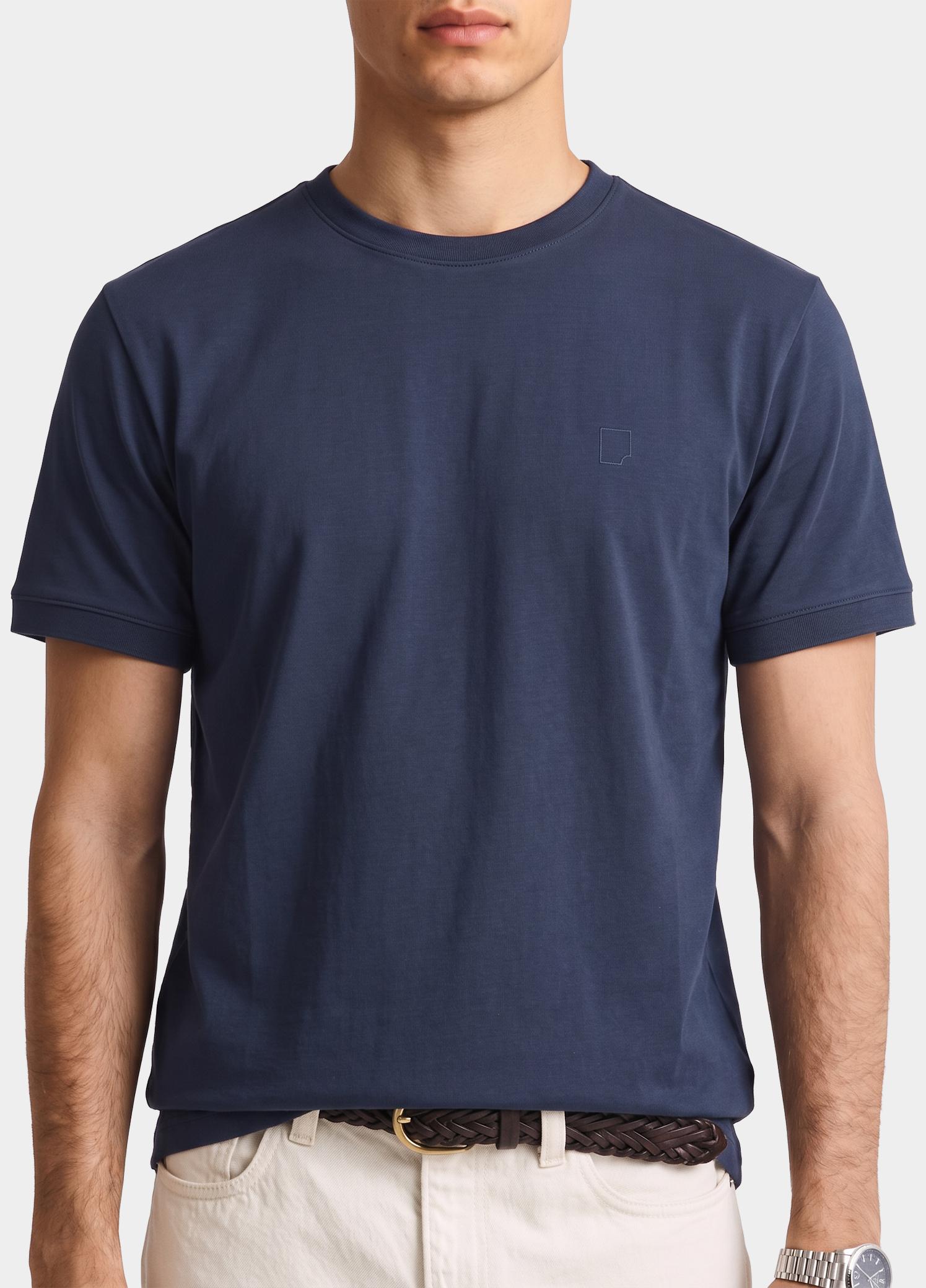 Born With Appetite T-shirt heren Blauw Flemming T-shirt BWA26318FL50/4001